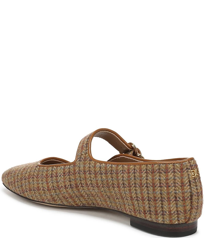 Sam Edelman Michaela Plaid Mary Jane Flats