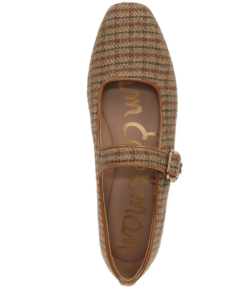 Sam Edelman Michaela Plaid Mary Jane Flats