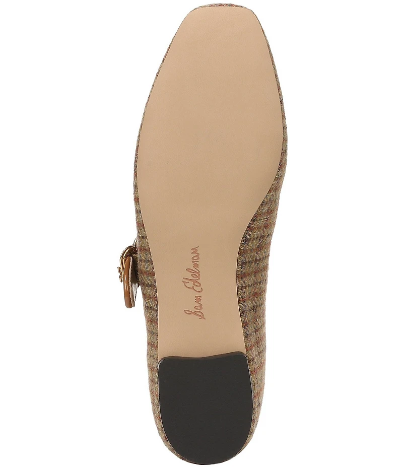 Sam Edelman Michaela Plaid Mary Jane Flats