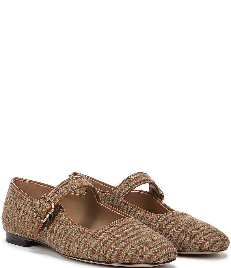 Sam Edelman Michaela Plaid Mary Jane Flats