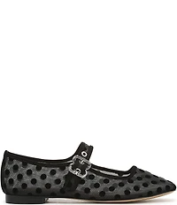 Sam Edelman Michaela Polka Dot Mesh Mary Jane Flats