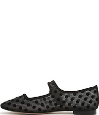 Sam Edelman Michaela Polka Dot Mesh Mary Jane Flats
