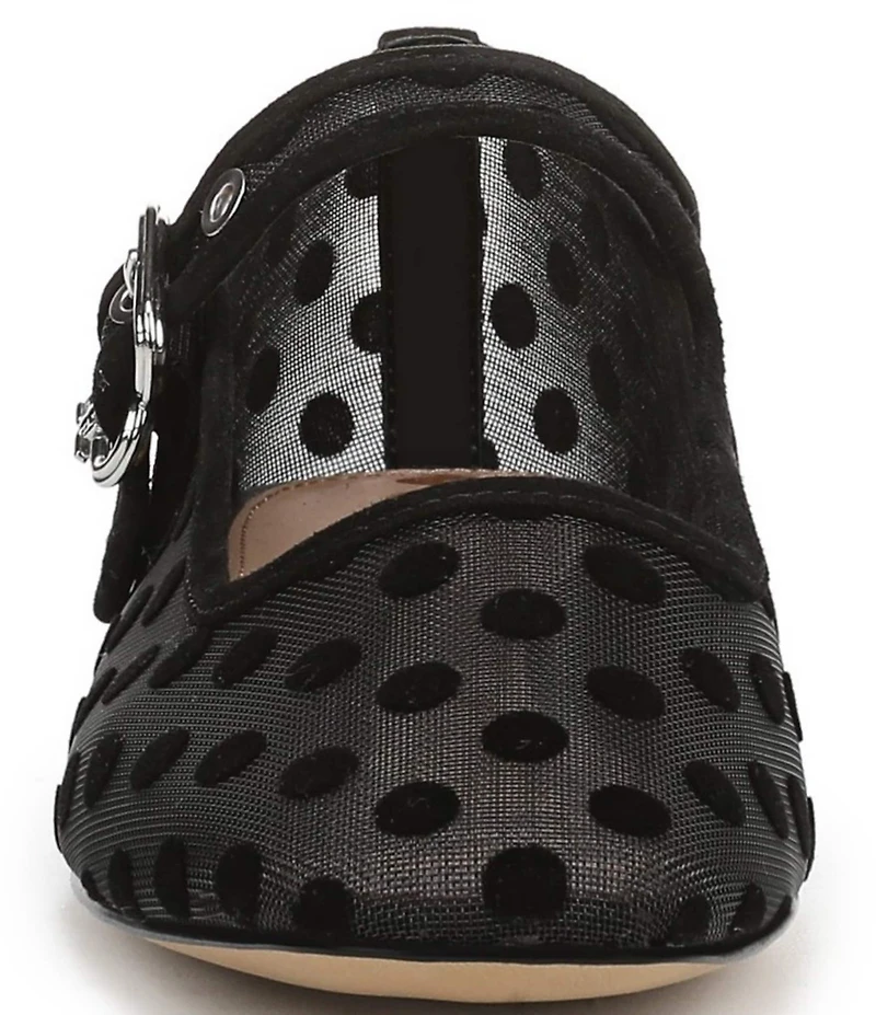 Sam Edelman Michaela Polka Dot Mesh Mary Jane Flats