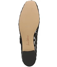 Sam Edelman Michaela Polka Dot Mesh Mary Jane Flats