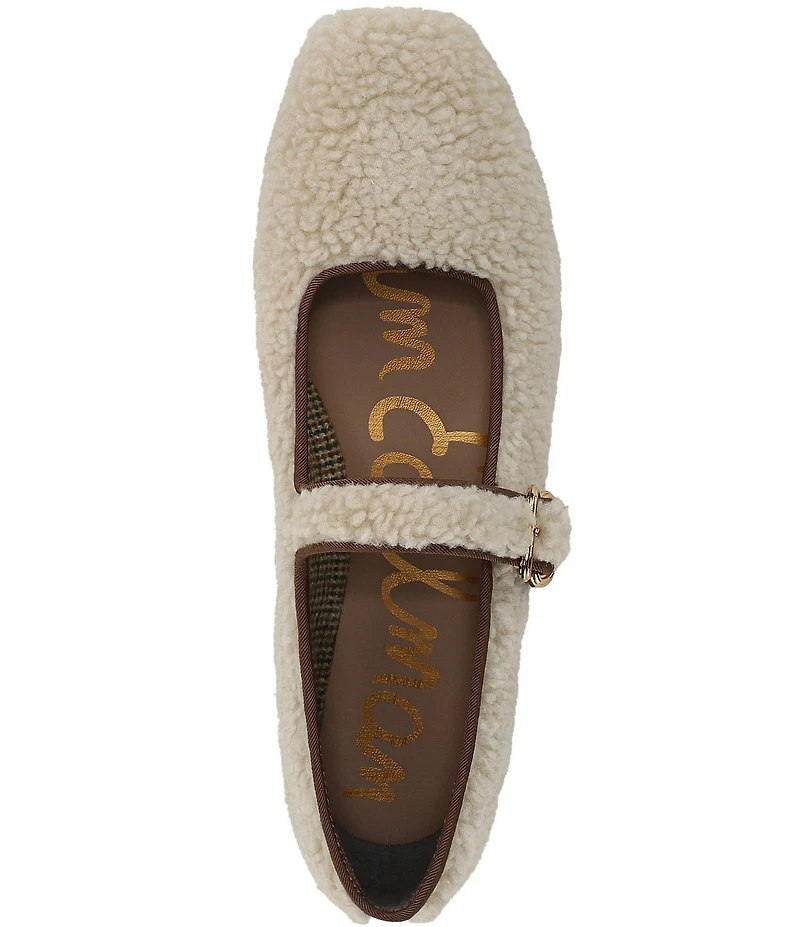 Sam Edelman Michaela Sherpa Mary Jane Flats