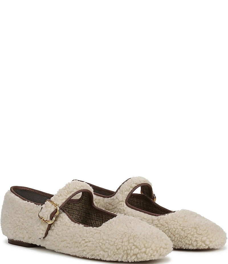 Sam Edelman Michaela Sherpa Mary Jane Flats