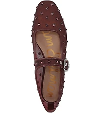 Sam Edelman Michaela Shine Rhinestone Embellished Mesh Mary Jane Flats