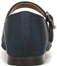 Sam Edelman Michaela Silk Fabric Mary Jane Flats