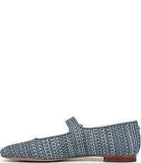 Sam Edelman Michaela Striped Raffia Mary Jane Flats