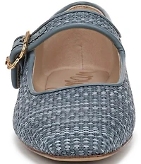 Sam Edelman Michaela Striped Raffia Mary Jane Flats