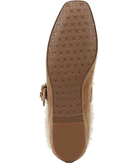 Sam Edelman Michaela Suede Faux Fur Mary Jane Flats