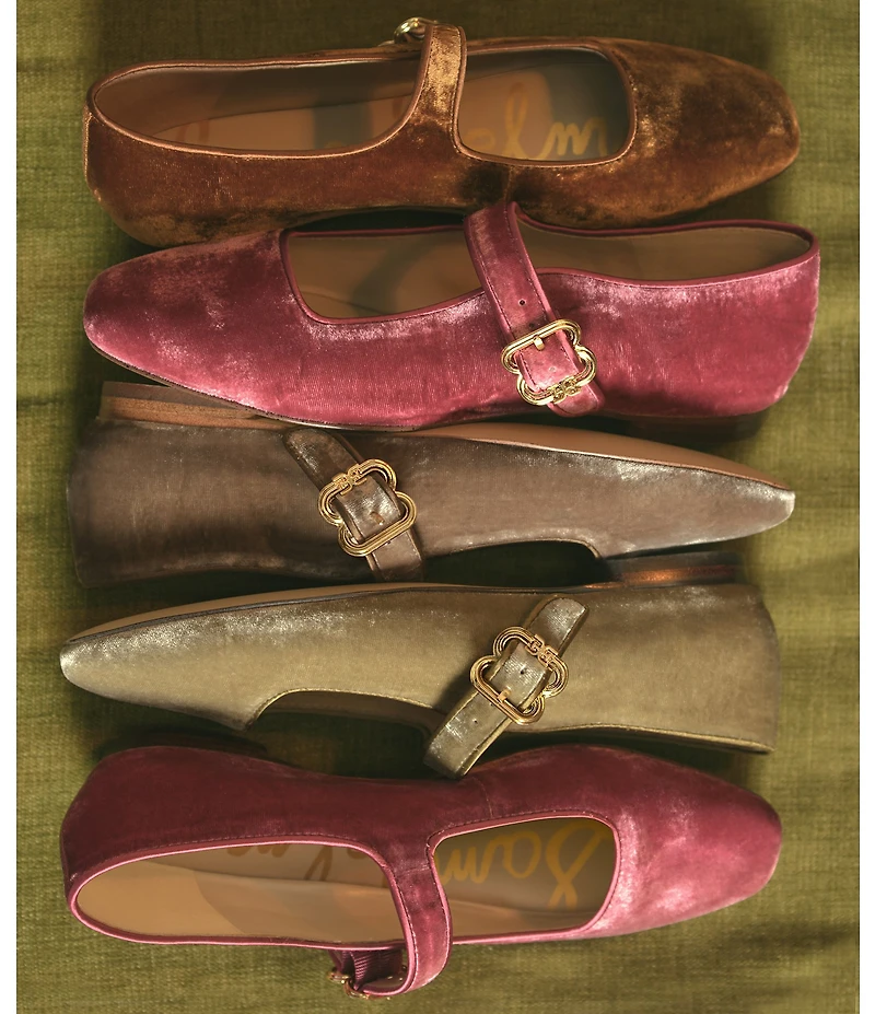 Sam Edelman Michaela Velvet Mary Jane Flats