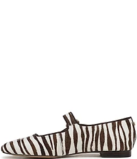 Sam Edelman Michaela Zebra Print Calf Hair Mary Jane Flats