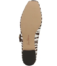 Sam Edelman Michaela Zebra Print Calf Hair Mary Jane Flats