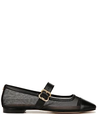 Sam Edelman Miranda Mesh Leather Mary Jane Flats