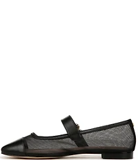 Sam Edelman Miranda Mesh Leather Mary Jane Flats