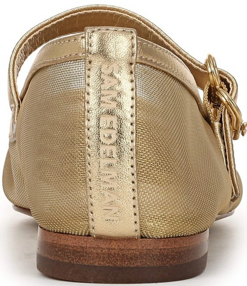 Sam Edelman Miranda Mesh Leather Mary Jane Flats