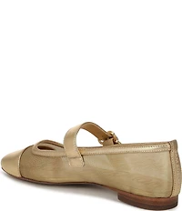 Sam Edelman Miranda Mesh Leather Mary Jane Flats