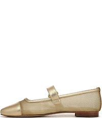 Sam Edelman Miranda Mesh Leather Mary Jane Flats