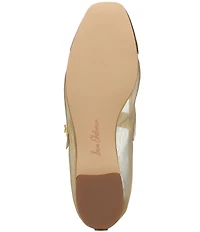 Sam Edelman Miranda Mesh Leather Mary Jane Flats