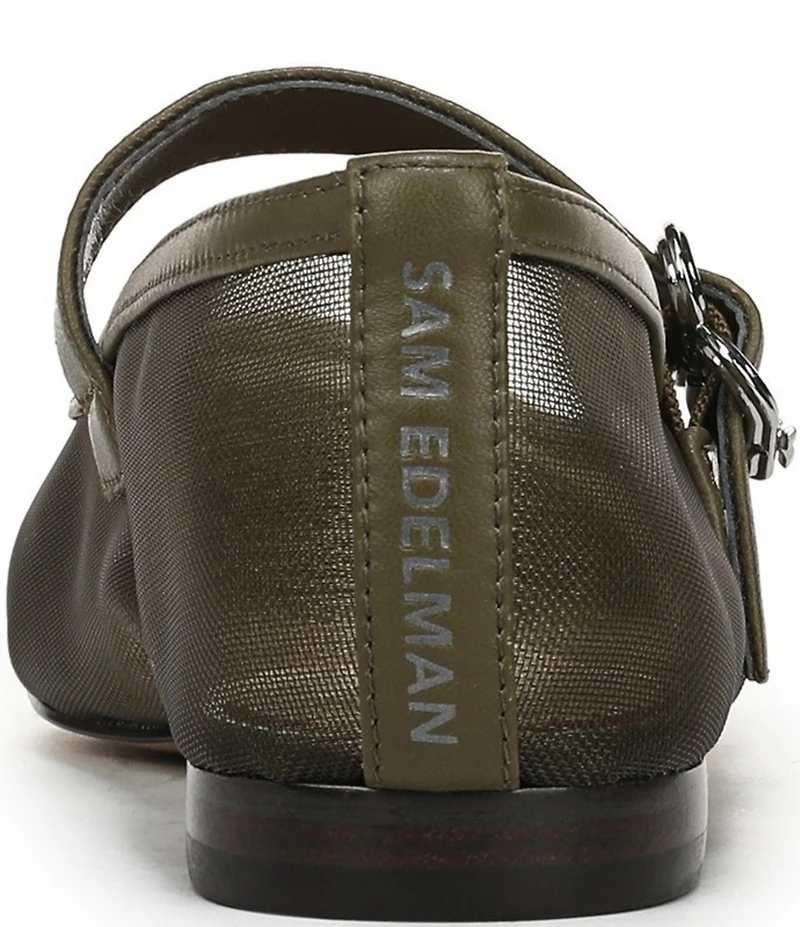 Sam Edelman Miranda Mesh Leather Mary Jane Flats