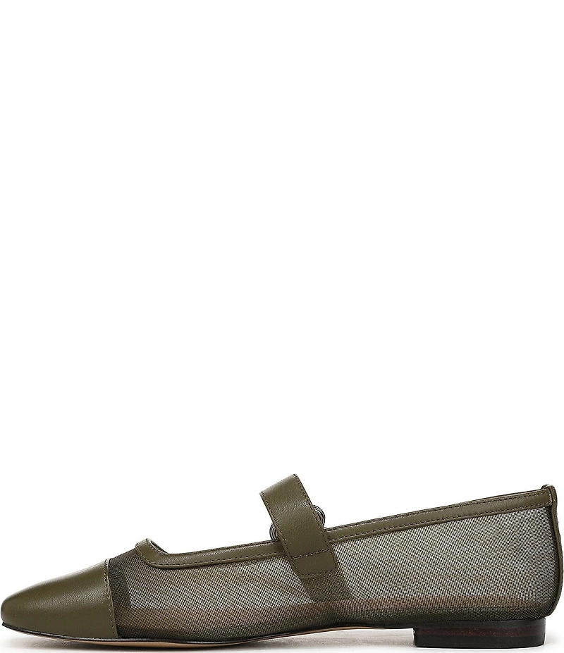 Sam Edelman Miranda Mesh Leather Mary Jane Flats
