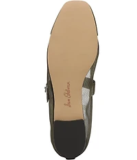 Sam Edelman Miranda Mesh Leather Mary Jane Flats