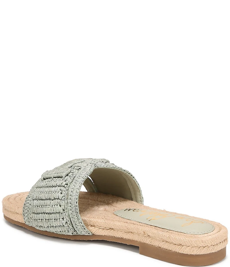 Sam Edelman Miya Woven Raffia Slide Sandals