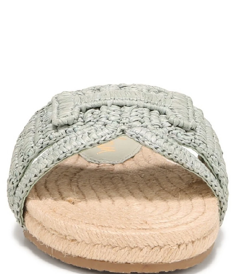 Sam Edelman Miya Woven Raffia Slide Sandals
