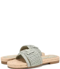 Sam Edelman Miya Woven Raffia Slide Sandals