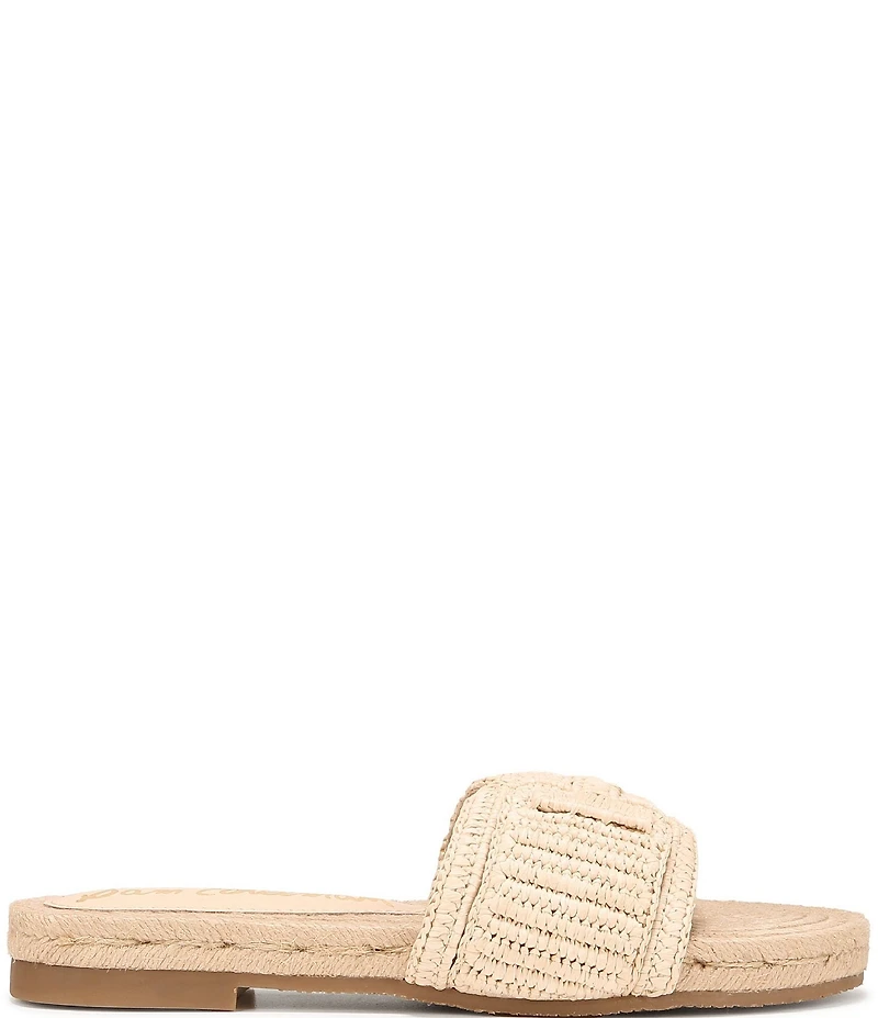 Sam Edelman Miya Woven Raffia Slide Sandals