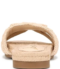 Sam Edelman Miya Woven Raffia Slide Sandals
