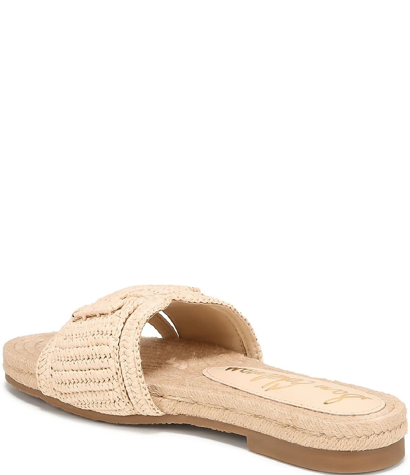 Sam Edelman Miya Woven Raffia Slide Sandals