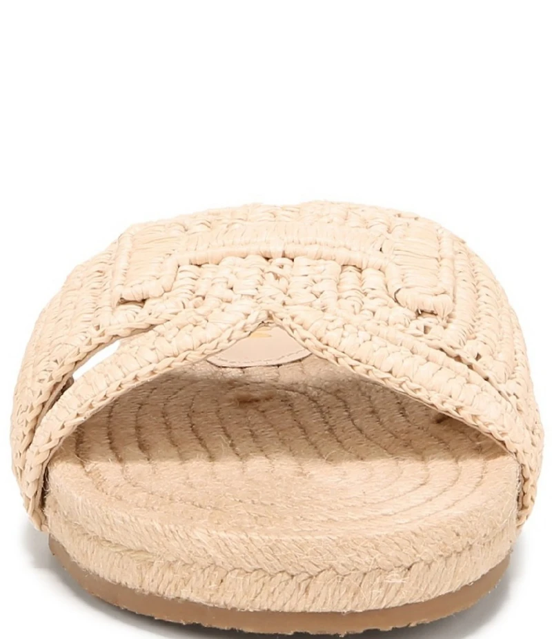 Sam Edelman Miya Woven Raffia Slide Sandals