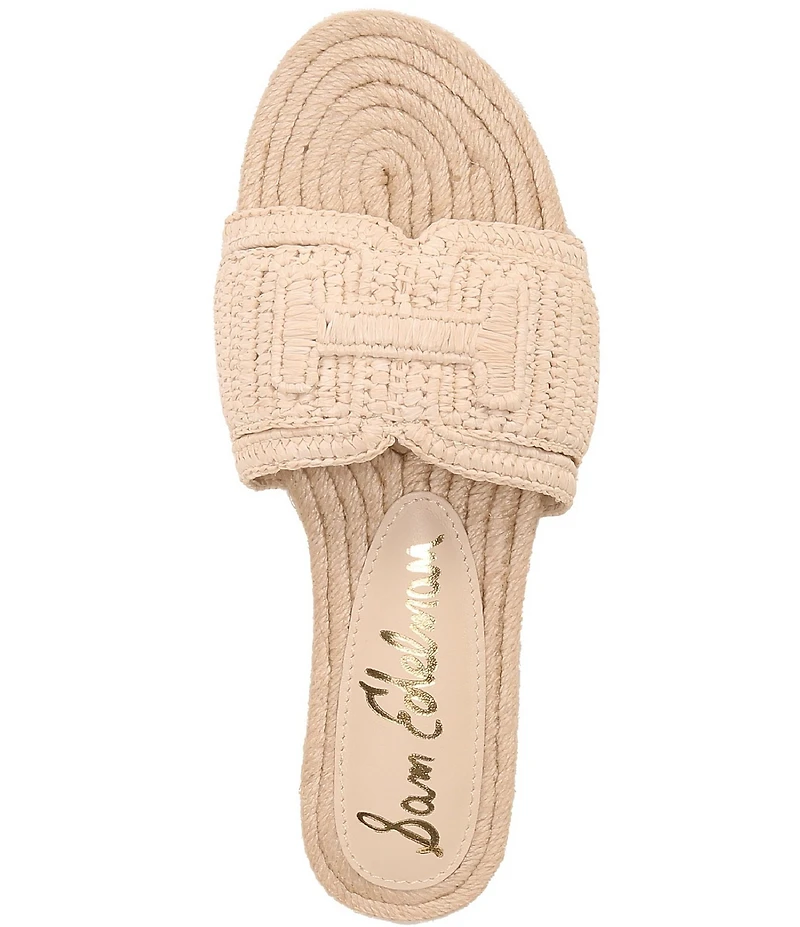 Sam Edelman Miya Woven Raffia Slide Sandals