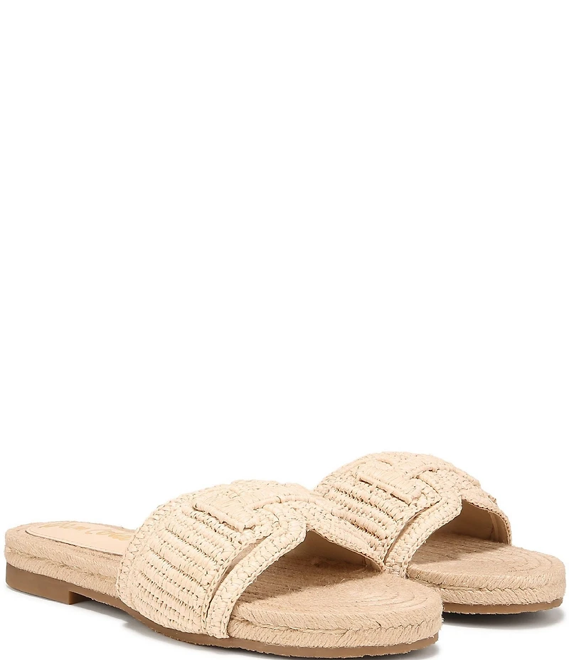 Sam Edelman Miya Woven Raffia Slide Sandals