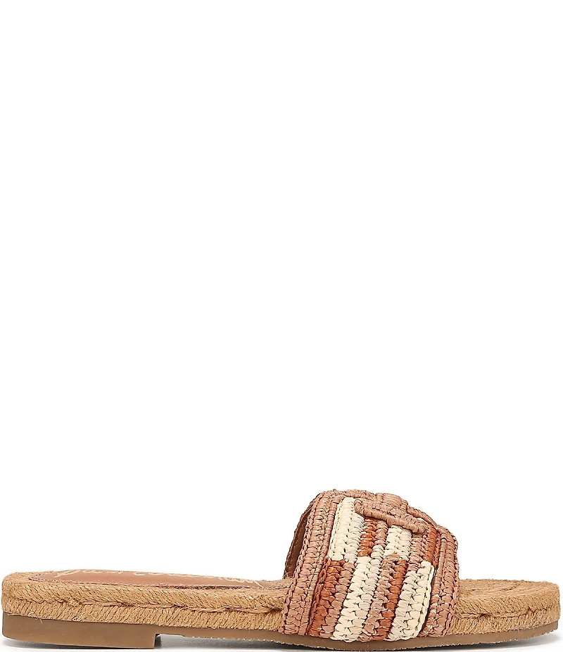 Sam Edelman Miya Woven Raffia Slide Sandals
