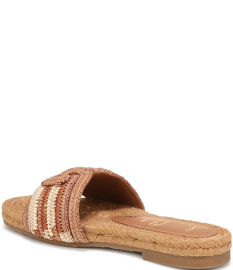Sam Edelman Miya Woven Raffia Slide Sandals