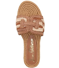 Sam Edelman Miya Woven Raffia Slide Sandals