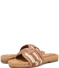 Sam Edelman Miya Woven Raffia Slide Sandals