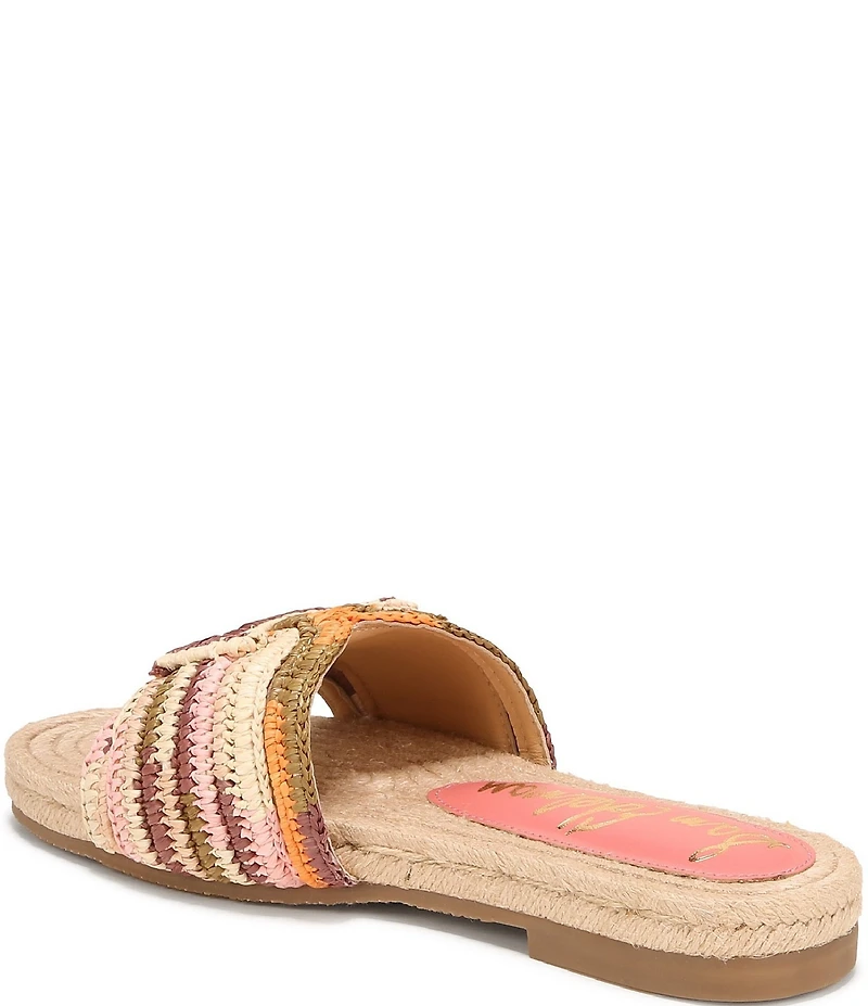Sam Edelman Miya Woven Raffia Slide Sandals