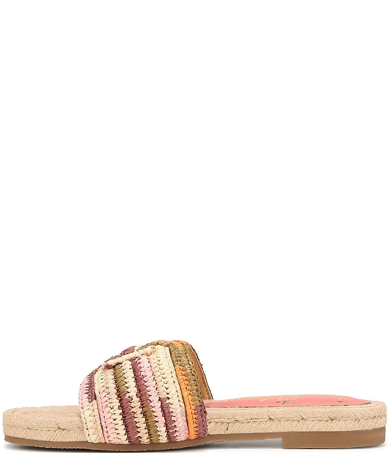 Sam Edelman Miya Woven Raffia Slide Sandals