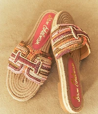 Sam Edelman Miya Woven Raffia Slide Sandals