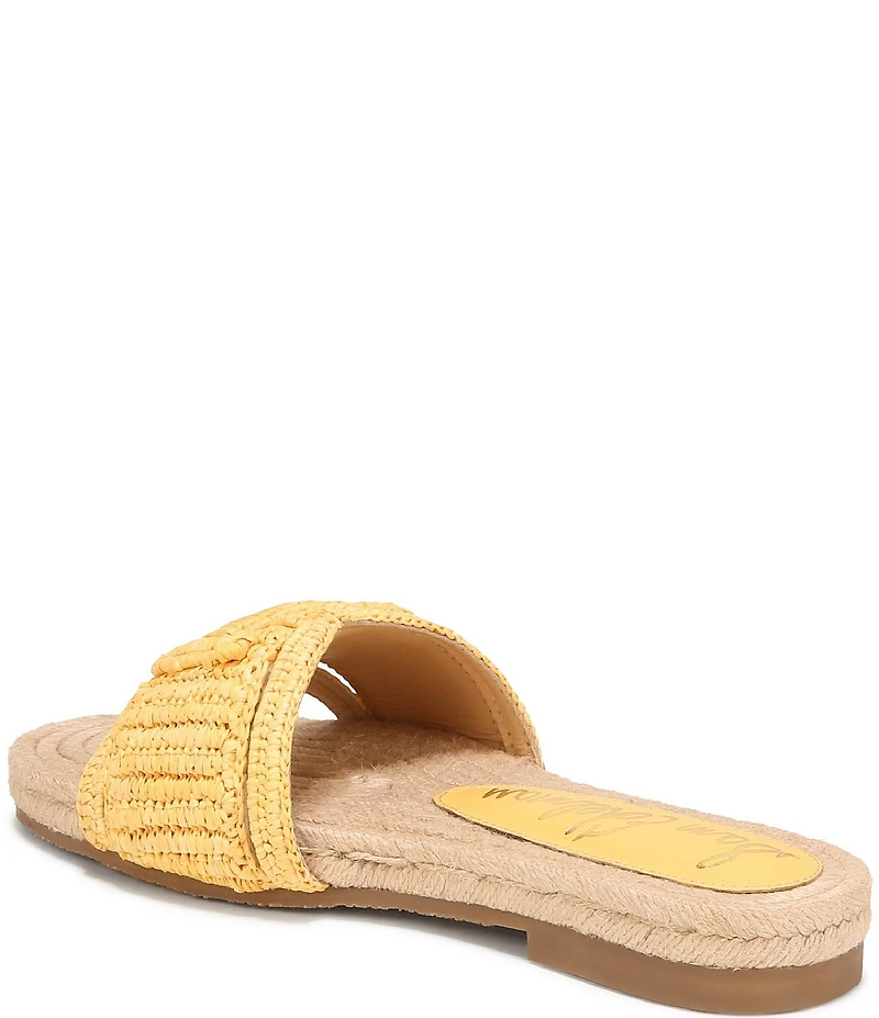 Sam Edelman Miya Woven Raffia Slide Sandals