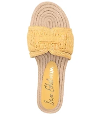 Sam Edelman Miya Woven Raffia Slide Sandals