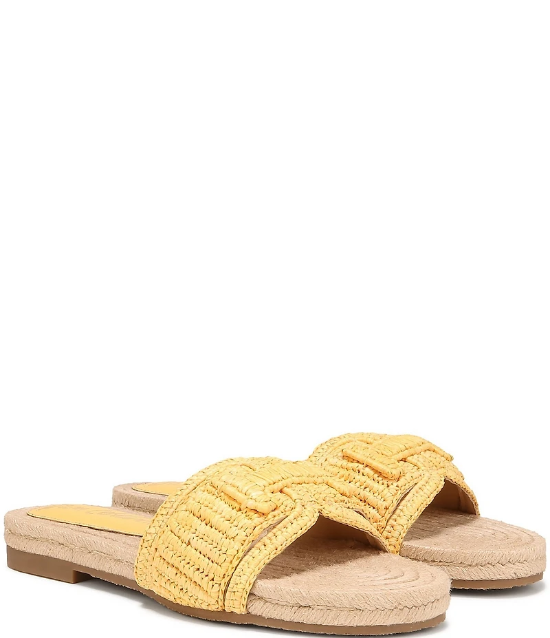 Sam Edelman Miya Woven Raffia Slide Sandals