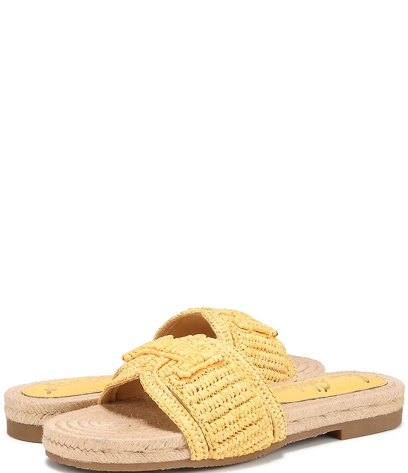 Sam Edelman Miya Woven Raffia Slide Sandals