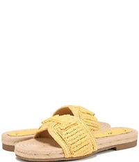 Sam Edelman Miya Woven Raffia Slide Sandals