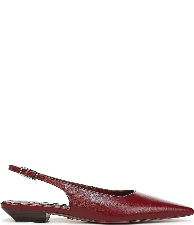 Sam Edelman Netty Leather Kitten Heel Slingback Flats