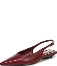 Sam Edelman Netty Leather Kitten Heel Slingback Flats